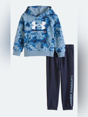 Under Armour Pullover Blue Tie-Dye Hoodie & Jogger Set (Boys)